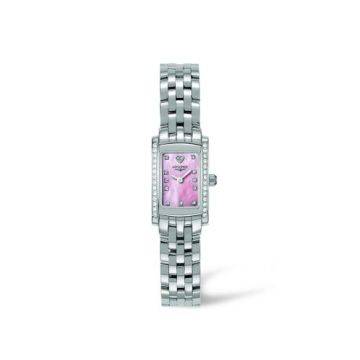 Longines DolceVita 16 Quartz Stainless Steel Diamond Pink