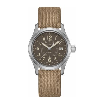 Hamilton Khaki Field Quartz 38 Stainless Steel / Brown
