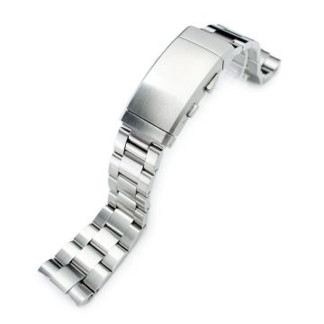 Super-O Boyer Watch Band for Seiko New Turtles SRP777 SRP775 SRPA21 (PADI), Stainless Steel - Brushed, Wetsuit Ratchet Diver Clasp - 22mm