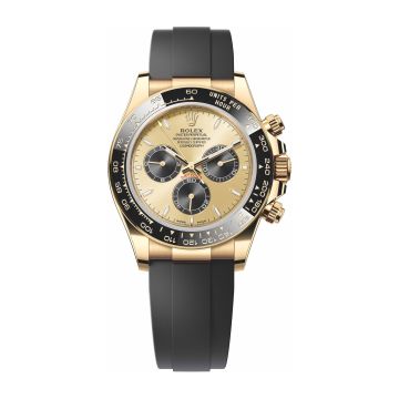 Rolex Cosmograph Daytona Yellow Gold - Cerachrom / Champagne - Black / Oysterflex