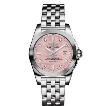 Breitling Galactic 29 Stainless Steel / Pink MOP / Japan Special Edition
