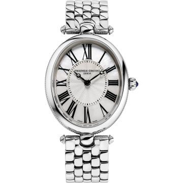 Frederique Constant Art Deco Oval Stainless Steel / Silver / Bracelet