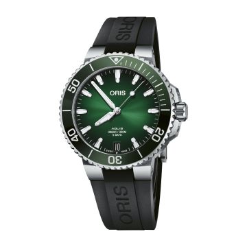 Oris Aquis Date Calibre 400 41.5 Stainless Steel / Green / Rubber