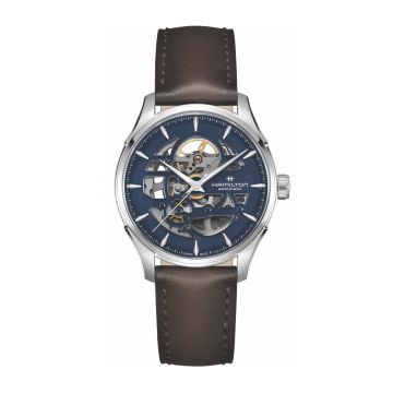 Hamilton Jazzmaster Skeleton Auto 40 Stainless Steel / Blue