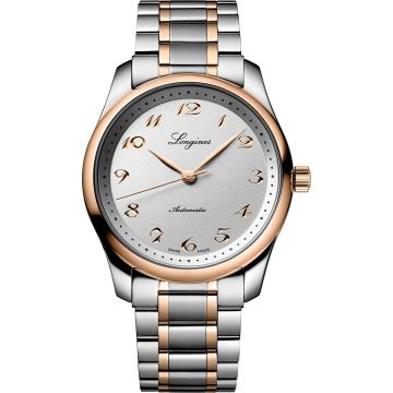 Longines Master Collection 40 Date Stainless Steel - Pink Gold / Silver / Bracelet
