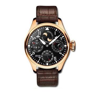 IWC Schaffhausen Big Pilot Perpetual Calendar Red Gold / Black / Salto Angel