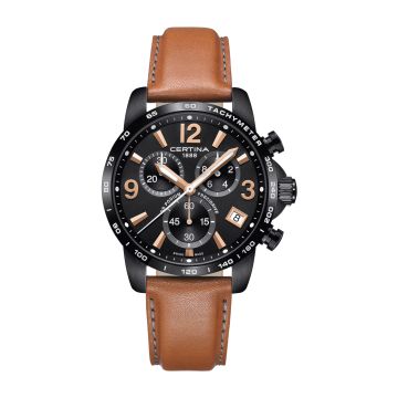 Certina DS Podium Chrono 1/10 PVD / Black /  Strap
