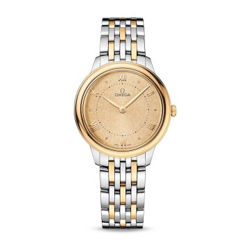 Omega De Ville Quartz 30 Stainless Steel - Yellow Gold / Champagne / Bracelet