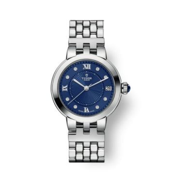 Tudor Clair de Rose 34 Stainless Steel / Blue-Diamond / Bracelet