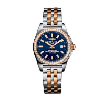 Breitling Galactic 29 Stainless Steel / Rose Gold / Diamond / Horizon Blue / Bracelet