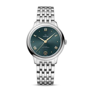 Omega De Ville Master Chronometer 34 Stainless Steel / Turquoise / Bracelet
