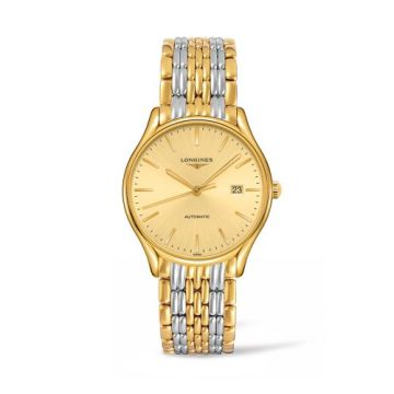 Longines Lyre 38.5 Automatic PVD Gold / Champagne / Bracelet