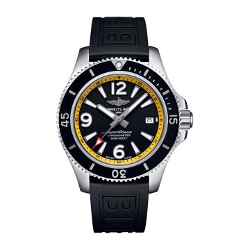 Breitling Superocean 42 Stainless Steel / Black - Yellow / eComm
