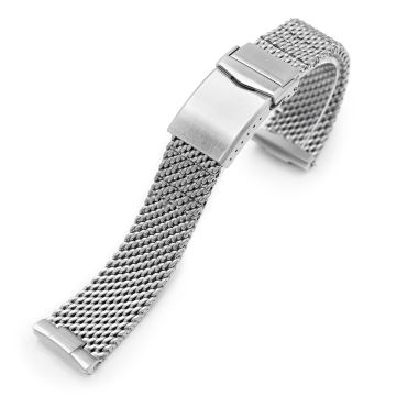 Massy Mesh 22mm Stainless Steel Bracelet for Seiko Turtle SRP777 SRP775 SRPA21 - 22mm