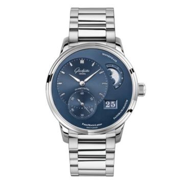 Glashütte Original PanoMatic Lunar Stainless Steel / Blue / Bracelet