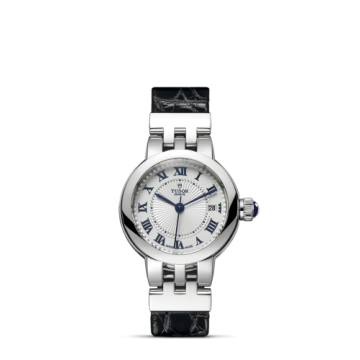 Tudor Clair de Rose 26 Stainless Steel / Silver-Roman/ Alligator