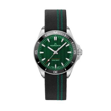 Norqain Adventure Neverest 40 Stainless Steel / Green / Black - Green Flex