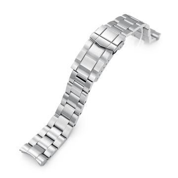 Super-O Boyer Watch Band for Seiko Mini Turtles SRPC35 SBDY109 SBDY085, Stainless Steel - Brushed, SUB Diver Clasp - 6mm