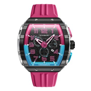 Nubeo Magellan Chronograph Retrograde Bubblegum Pink