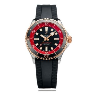Breitling SuperOcean Automatic 42 Stainless Steel - Red Gold / Black - Red / Bucherer