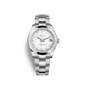 Rolex Datejust 31 Stainless Steel Domed / Oyster / White Roman