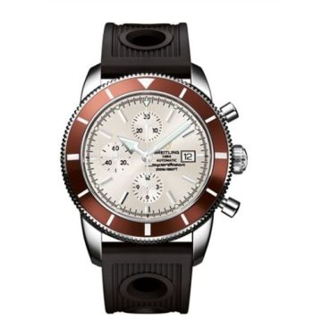 Breitling Superocean Heritage 46 Chronograph Stainless Steel / Bronze / Stratus Silver / Rubber