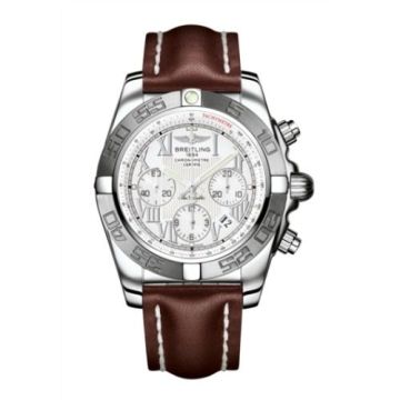 Breitling Chronomat 44 Stainless Steel / White - Roman / Calf