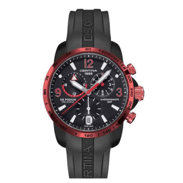 Certina DS Podium Big Size Chrono GMT Aluminium Black