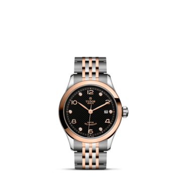 Tudor 1926 28 Stainless Steel / Rose Gold / Black - Diamond