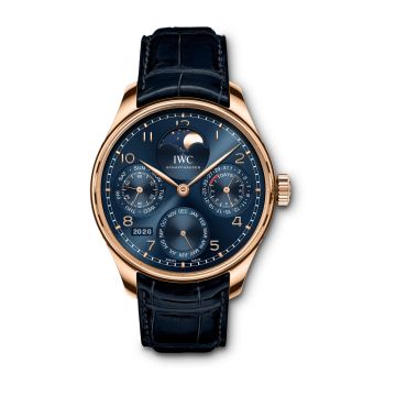 IWC Schaffhausen Portugieser Perpetual Calendar Single Moon Armor Gold / Blue / Boutique Edition