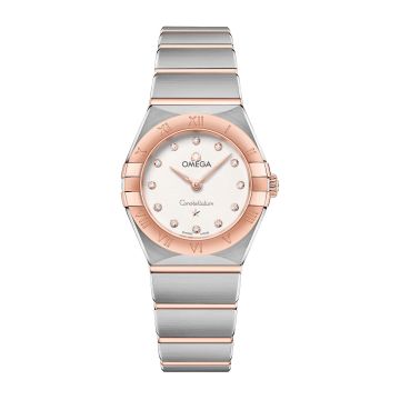 Omega Constellation Manhattan 25 Quartz Stainless Steel / Sedna Gold / Silver - Diamond