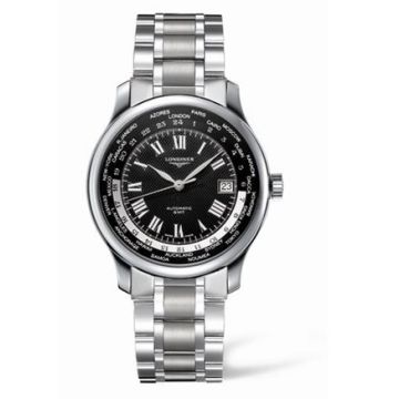 Longines Master Collection Worldtime Black Bracelet