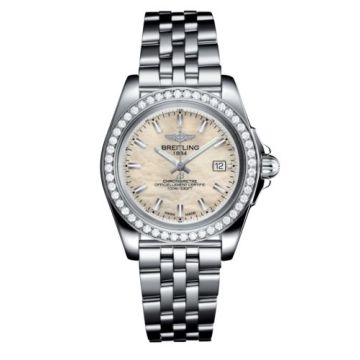 Breitling Galactic 32 Sleek Edition Stainless Steel / Diamond / Pearl / Bracelet