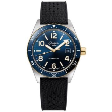 Glashütte Original SeaQ Date Stainless Steel / Blue / Rubber - Folding