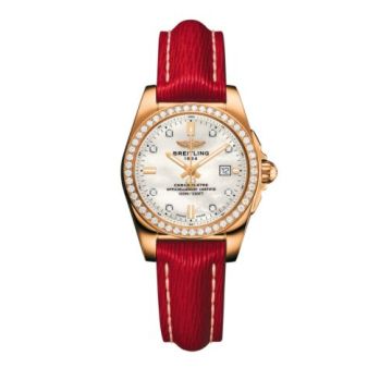Breitling Galactic 29 Rose Gold / Diamond / Pearl Diamond / Sahara
