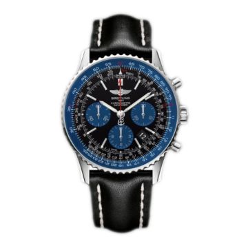 Breitling Navitimer 01 43 Stainless Steel / Blue Edition / Calf / Pin