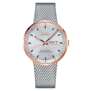Mido Commander Icône Stainless Steel - Rose Gold / Silver / Bracelet