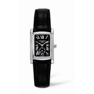 Longines DolceVita 20 Quartz Stainless Steel Black Roman