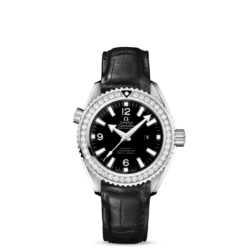 Omega Seamaster Planet Ocean 600M Co-Axial 37.5 Stainless Steel / Diamond / Black / Alligator