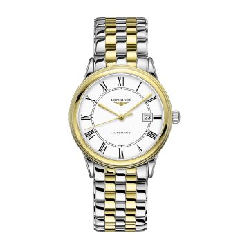 Longines Flagship 40 Stainless Steel - Yellow Gold / White - Roman / Bracelet