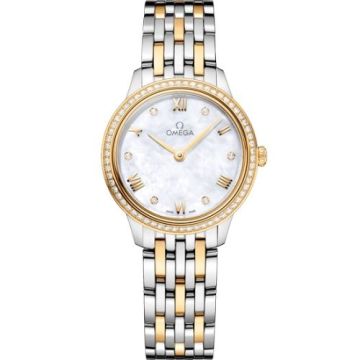 Omega De Ville Quartz 27.5 Stainless Steel - Yellow Gold - Diamond / MOP / Bracelet