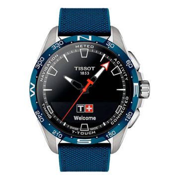 Tissot T-Touch Connect Solar Titanium - Blue Ceramic / Black / Fabric