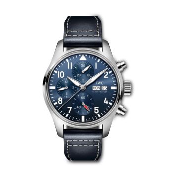 IWC Schaffhausen Pilot's Watch Chronograph 41 Stainless Steel / Blue
