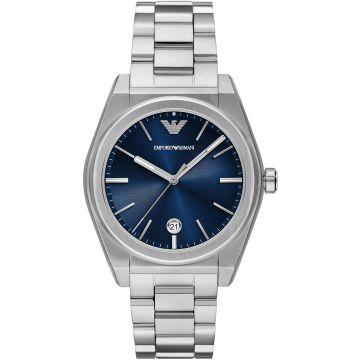 Emporio Armani Federico Date Silvery / Blue