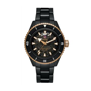 Rado HyperChrome Captain Cook 43 Ceramic - Rose Gold / Black / Bracelet