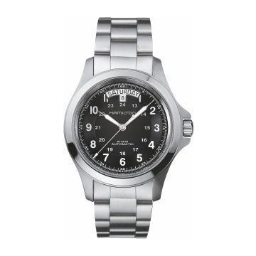 Hamilton Khaki Field King Auto 40 Stainless Steel / Black / Bracelet