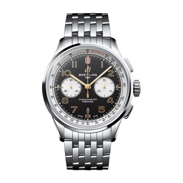 Breitling Premier B01 Chronograph 42 Stainless Steel / Norton Edition  / Nubuck / Bracelet