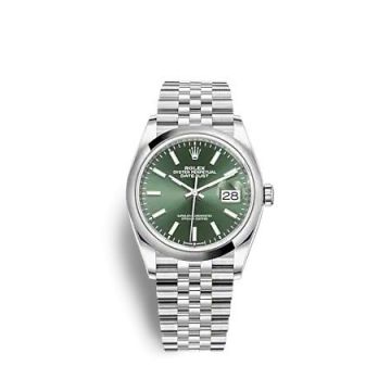 Rolex Datejust 36 Stainless Steel - Domed / Green / Jubilee