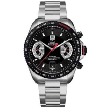 TAG Heuer Grand Carrera Calibre 17 RS 43 Stainless Steel - Titanium / Black  / Bracelet