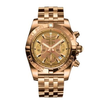 Breitling Chronomat 44 Rose Gold / Golden Sun / Bracelet